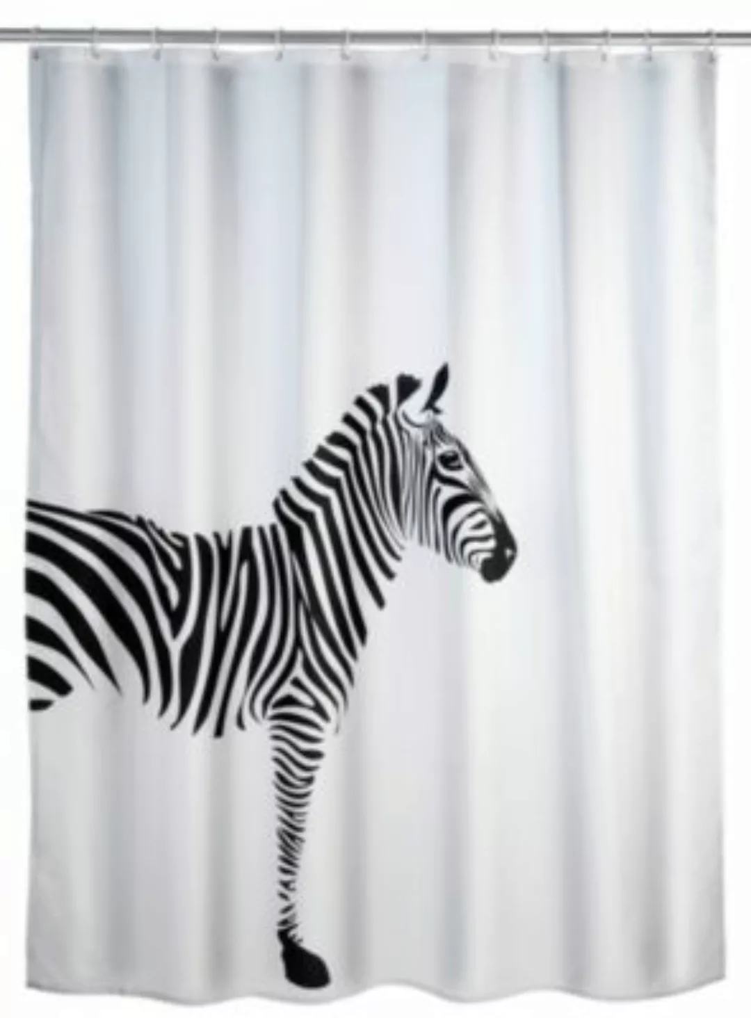 WENKO Anti-Schimmel Duschvorhang Nature, Textil (Polyester), 180 x 200 cm, günstig online kaufen