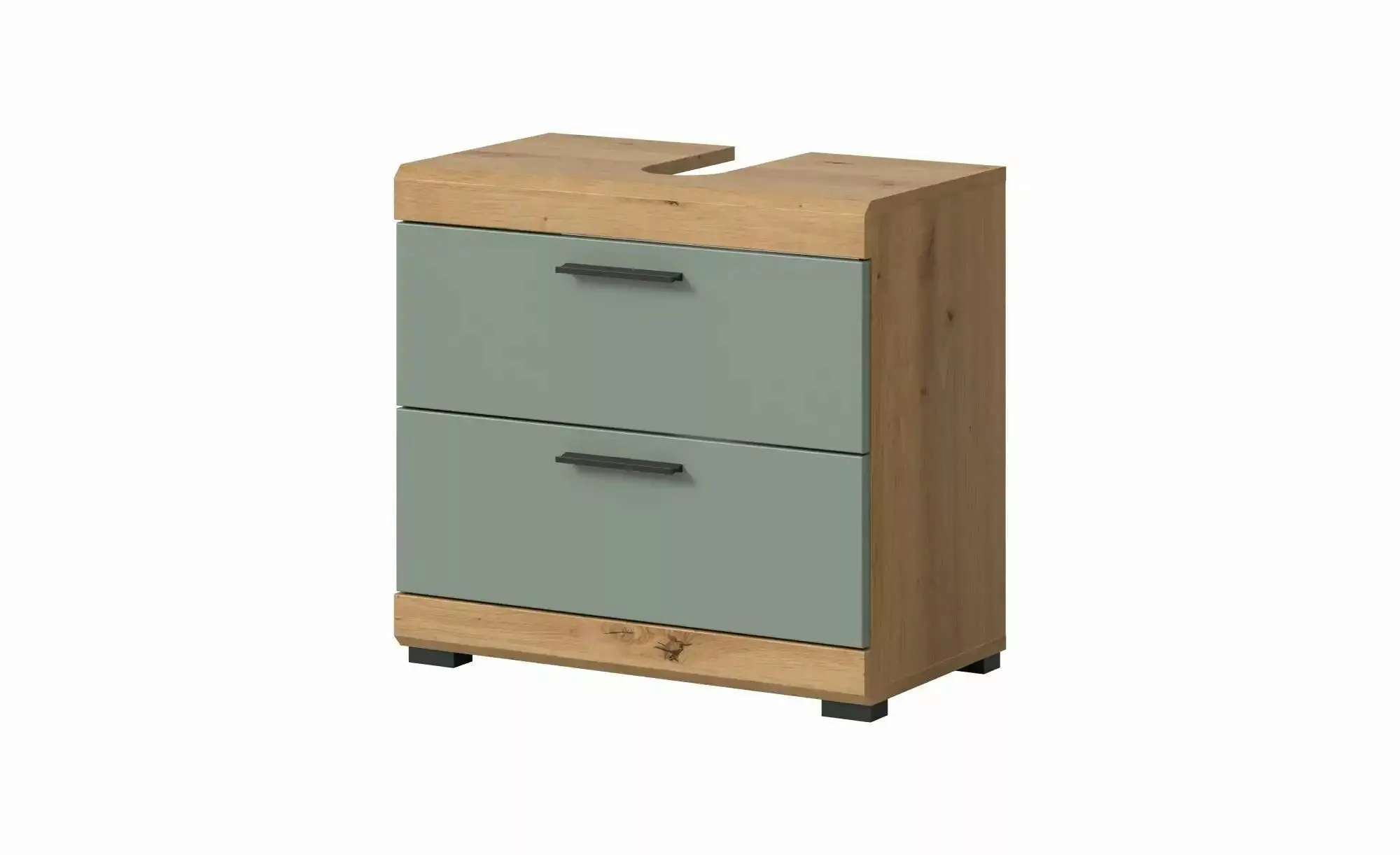 xonox.home Waschbeckenunterschrank Salbei/ Artisan Eiche Nachbildung 60x56x günstig online kaufen