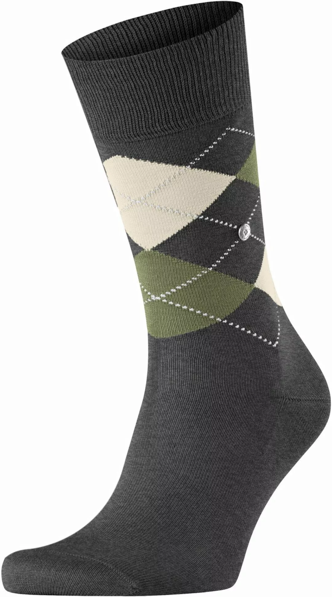 Burlington Manchester Socken Kariert Grau 3098 - Größe 40-46 günstig online kaufen