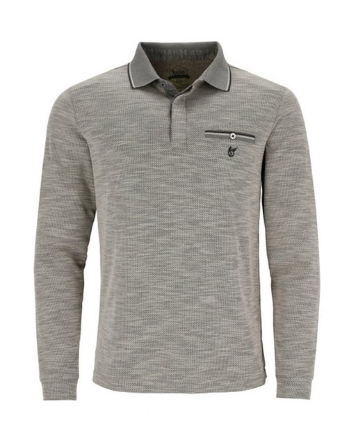 Hajo Langarm-Poloshirt Softknit-Polo mit verdeckter Knopfleiste günstig online kaufen