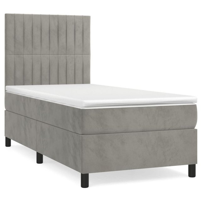 vidaXL Boxspringbett Bett Boxspringbett mit Matratze komplett Samt (80 x 20 günstig online kaufen