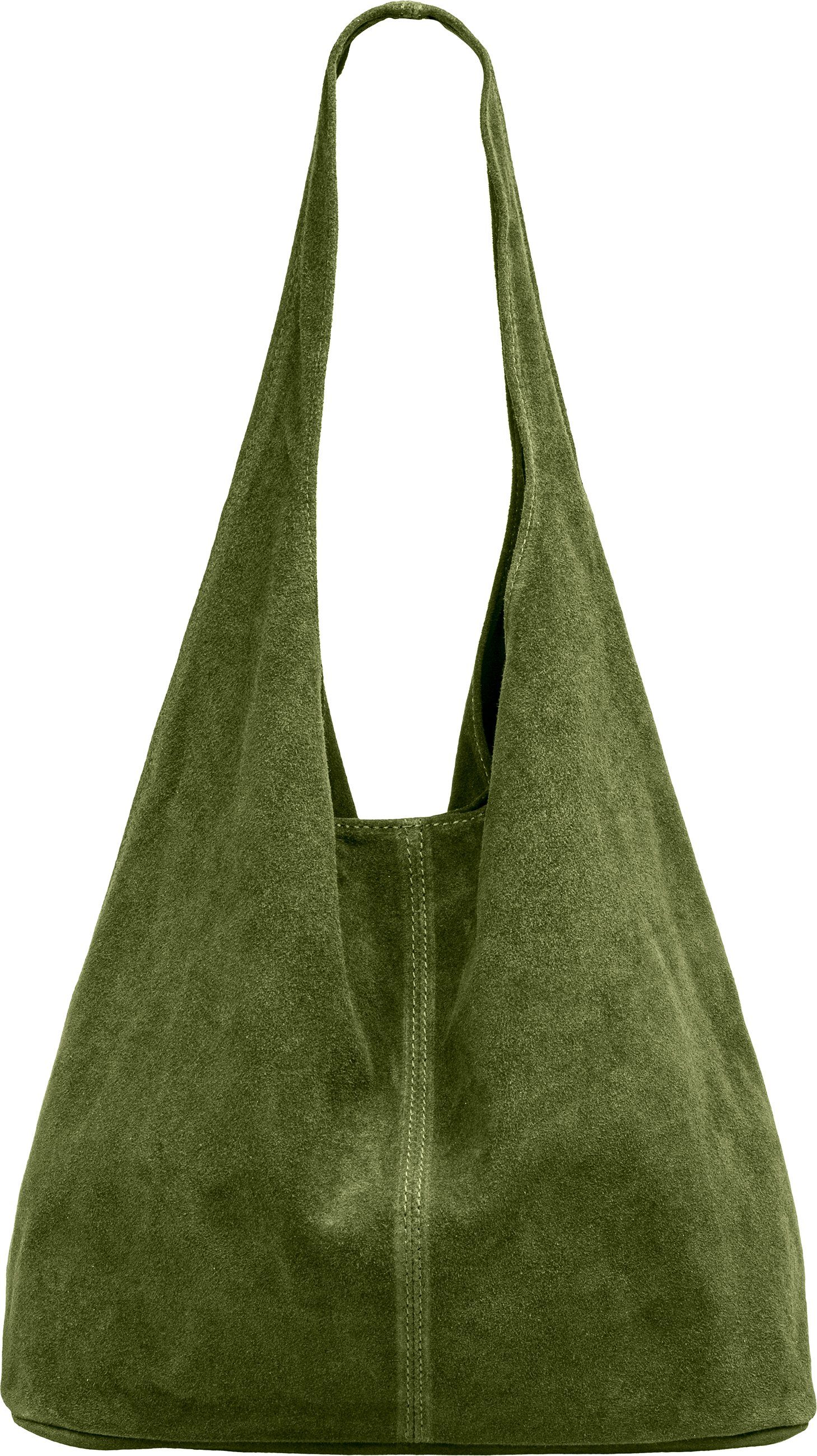 Caspar Schultertasche große Damen Wildleder Tasche günstig online kaufen
