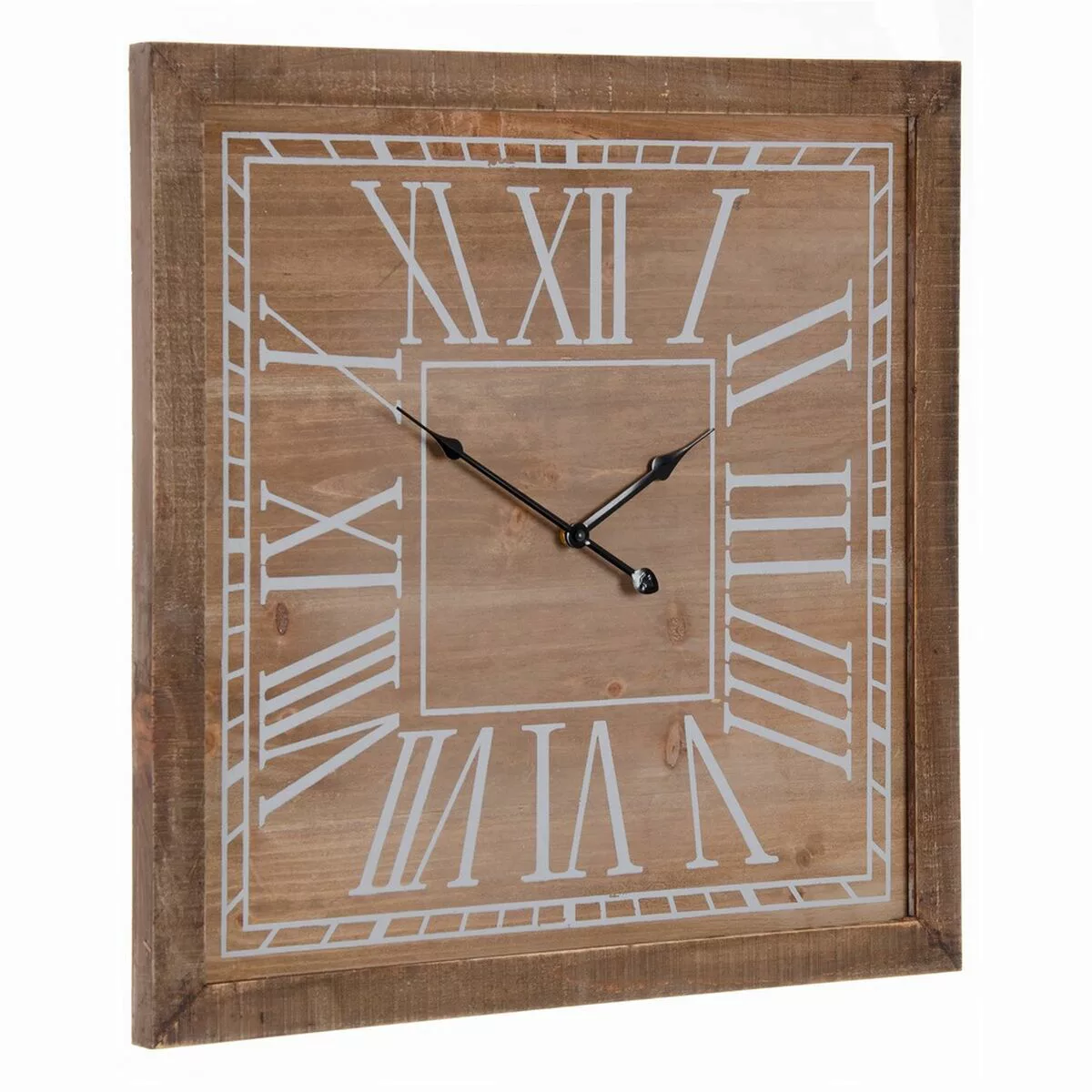 Wanduhr Natürlich Tannenholz 60 X 5 X 60 Cm günstig online kaufen