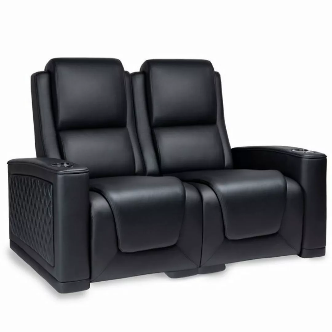 Zinea Sofa Zinea Kinosessel Prestige Dark - 2 Sitzer Love - Leder - elektr. günstig online kaufen