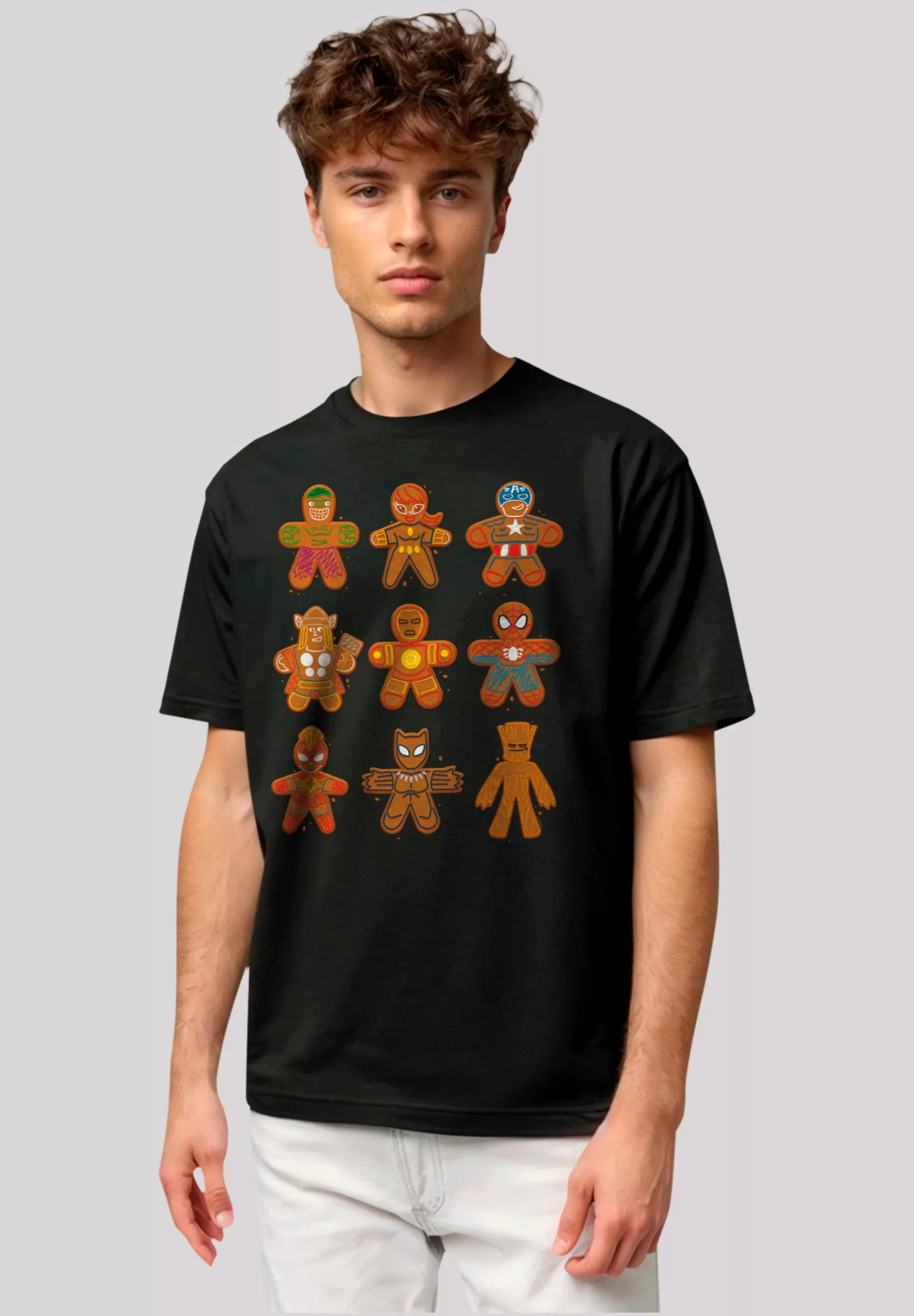 F4NT4STIC T-Shirt "Marvel Universe Christmas Gingerbread Avengers", Premium günstig online kaufen