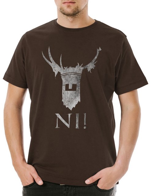 Urban Backwoods Print-Shirt Knights Of Ni Herren T-Shirt Monty Fun Python R günstig online kaufen