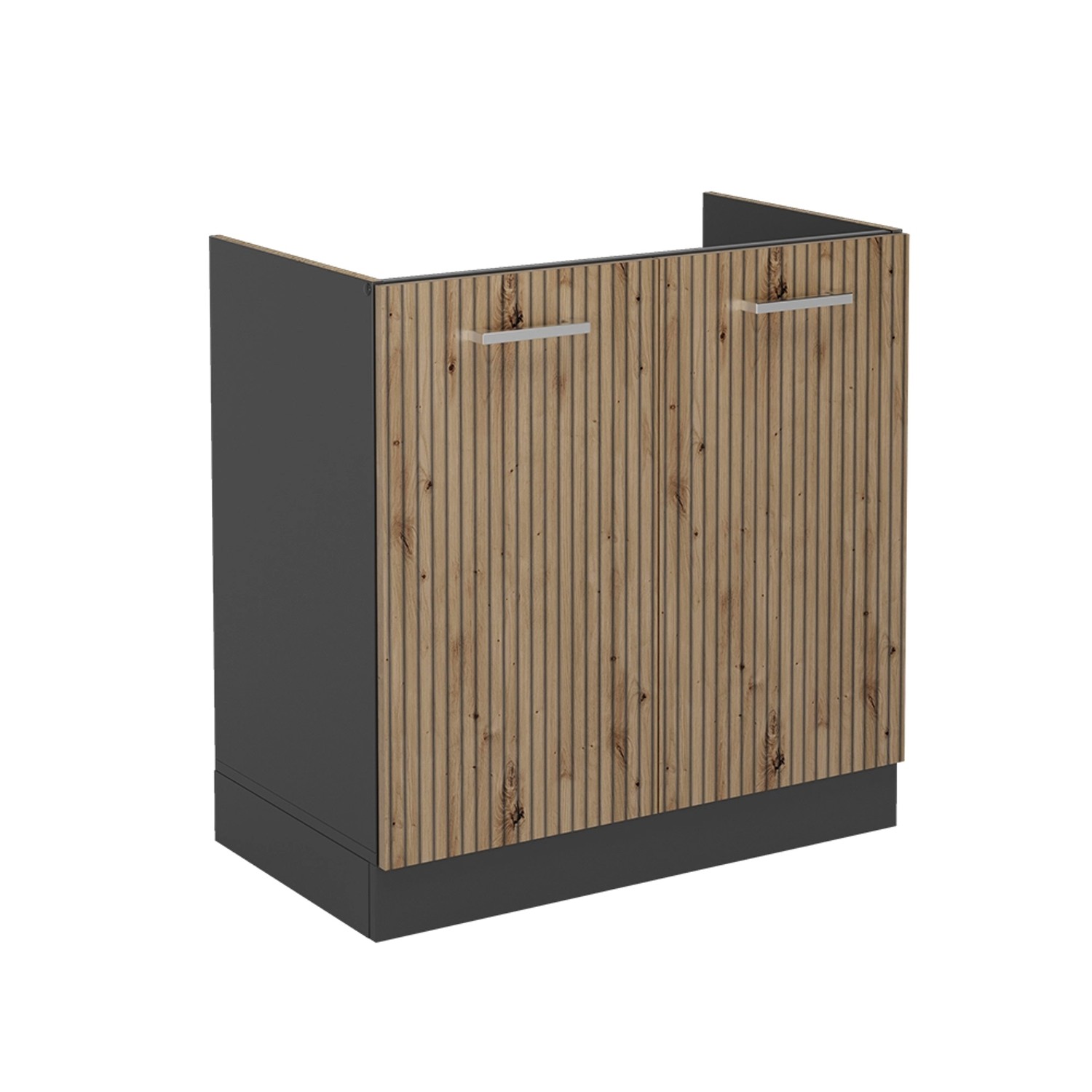 Vicco Spülenunterschrank R-Line, Artisan-Eiche/Anthrazit, 80 cm, günstig online kaufen