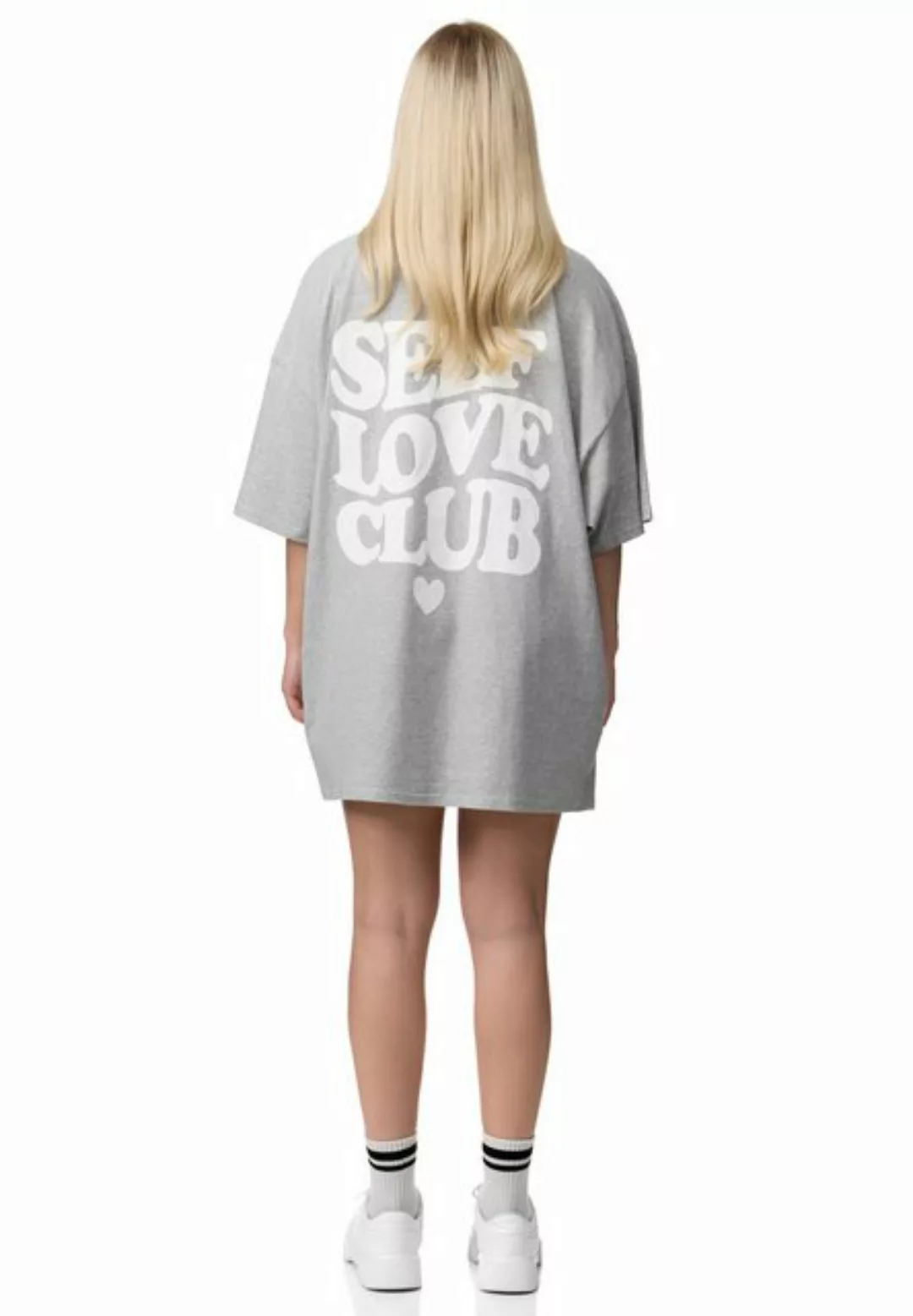 Worldclassca T-Shirt Worldclassca Oversized Print LOVE CLUB T-Shirt lang So günstig online kaufen