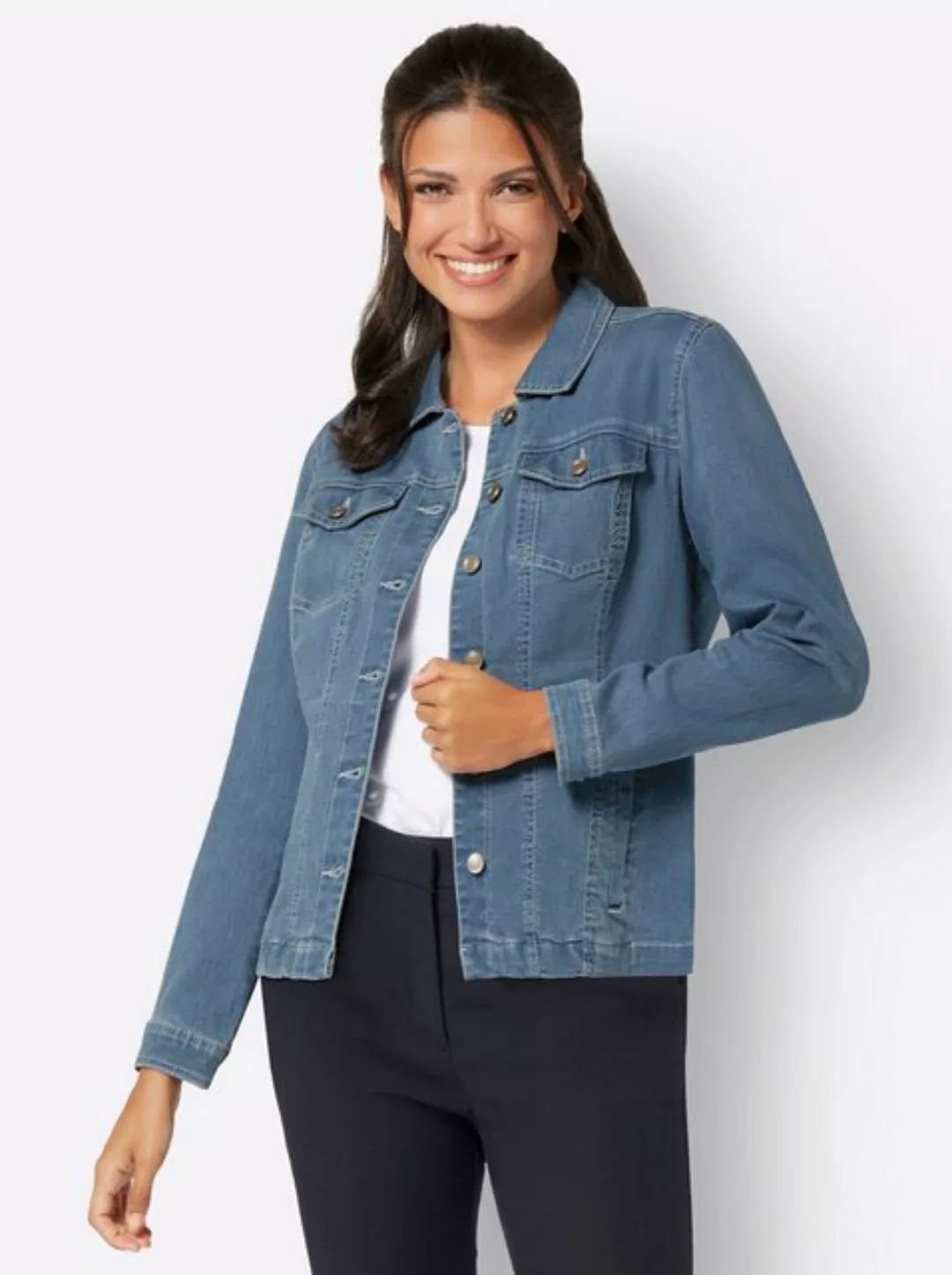 Sieh an! Allwetterjacke Jeansjacke günstig online kaufen