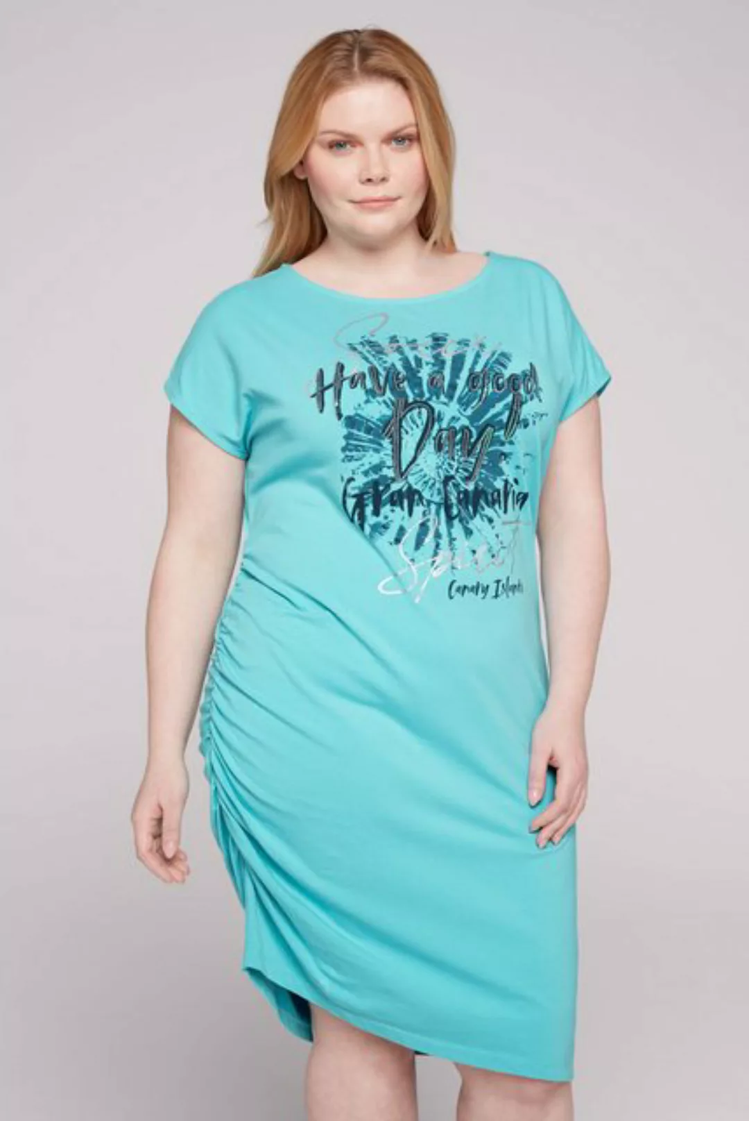 SOCCX Sommerkleid mit überschnittenen Schultern günstig online kaufen