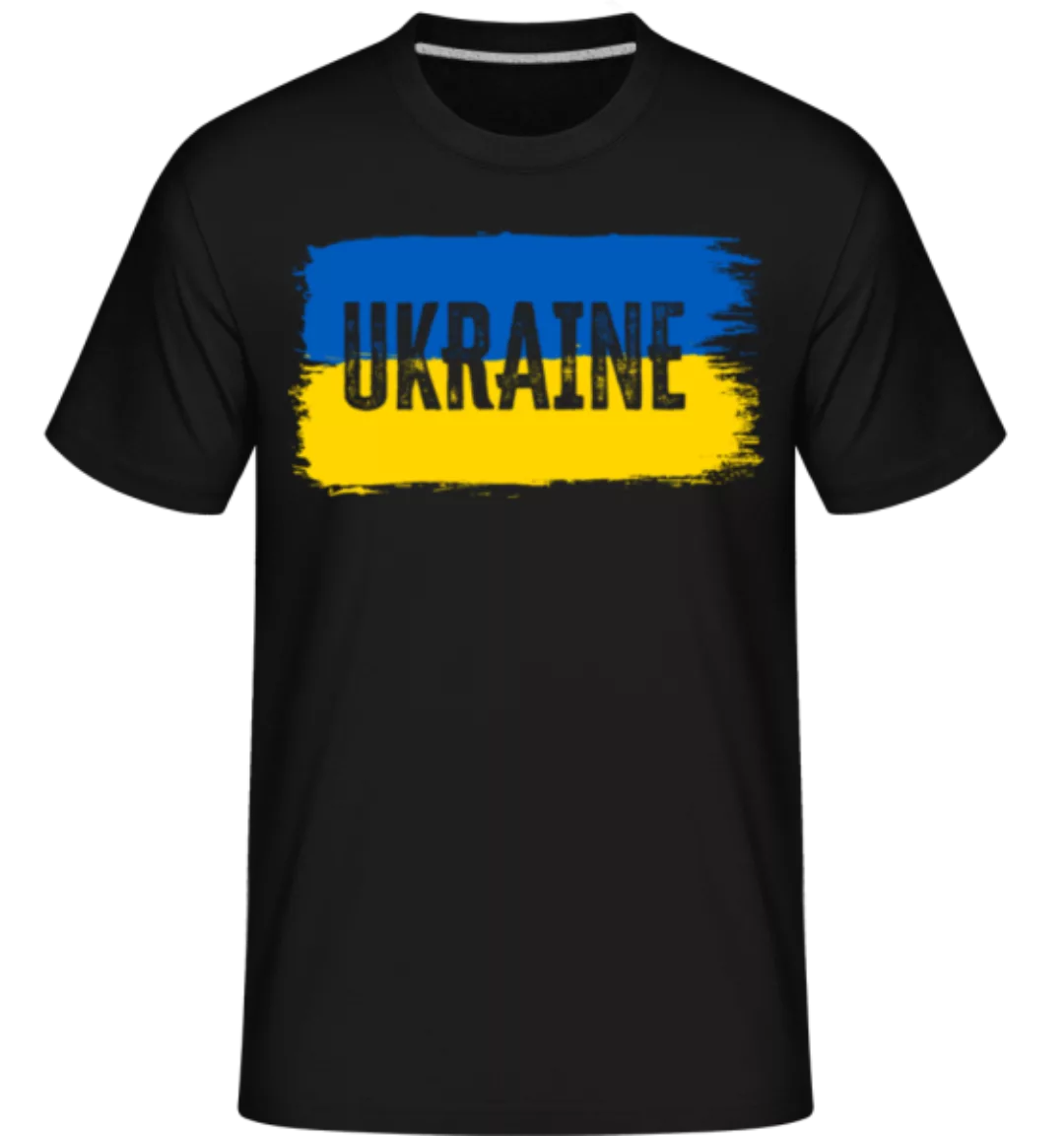 Ukraine Pinselstriche · Shirtinator Männer T-Shirt günstig online kaufen