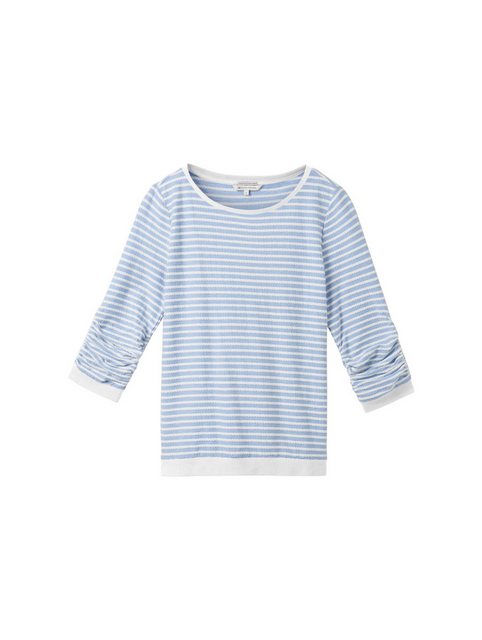 TOM TAILOR Sweatshirt striped jacquard swe günstig online kaufen