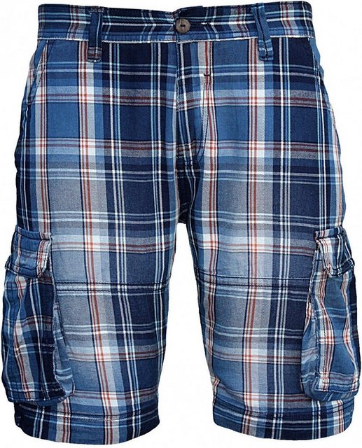 Shine Original Cargoshorts blau kariert günstig online kaufen