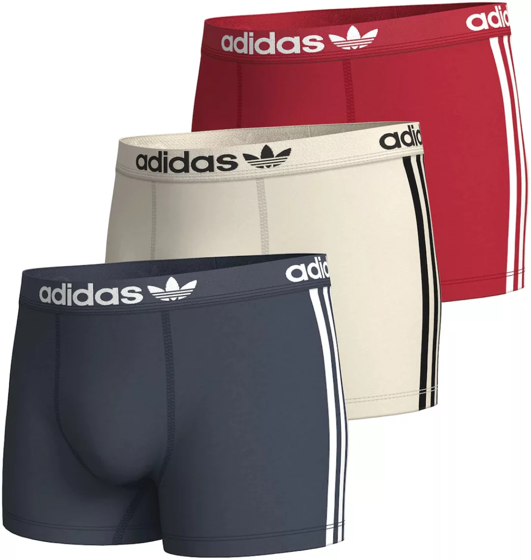 adidas Originals Boxershorts, (Packung, 3 St.), mit elastischem Logo-Bund günstig online kaufen