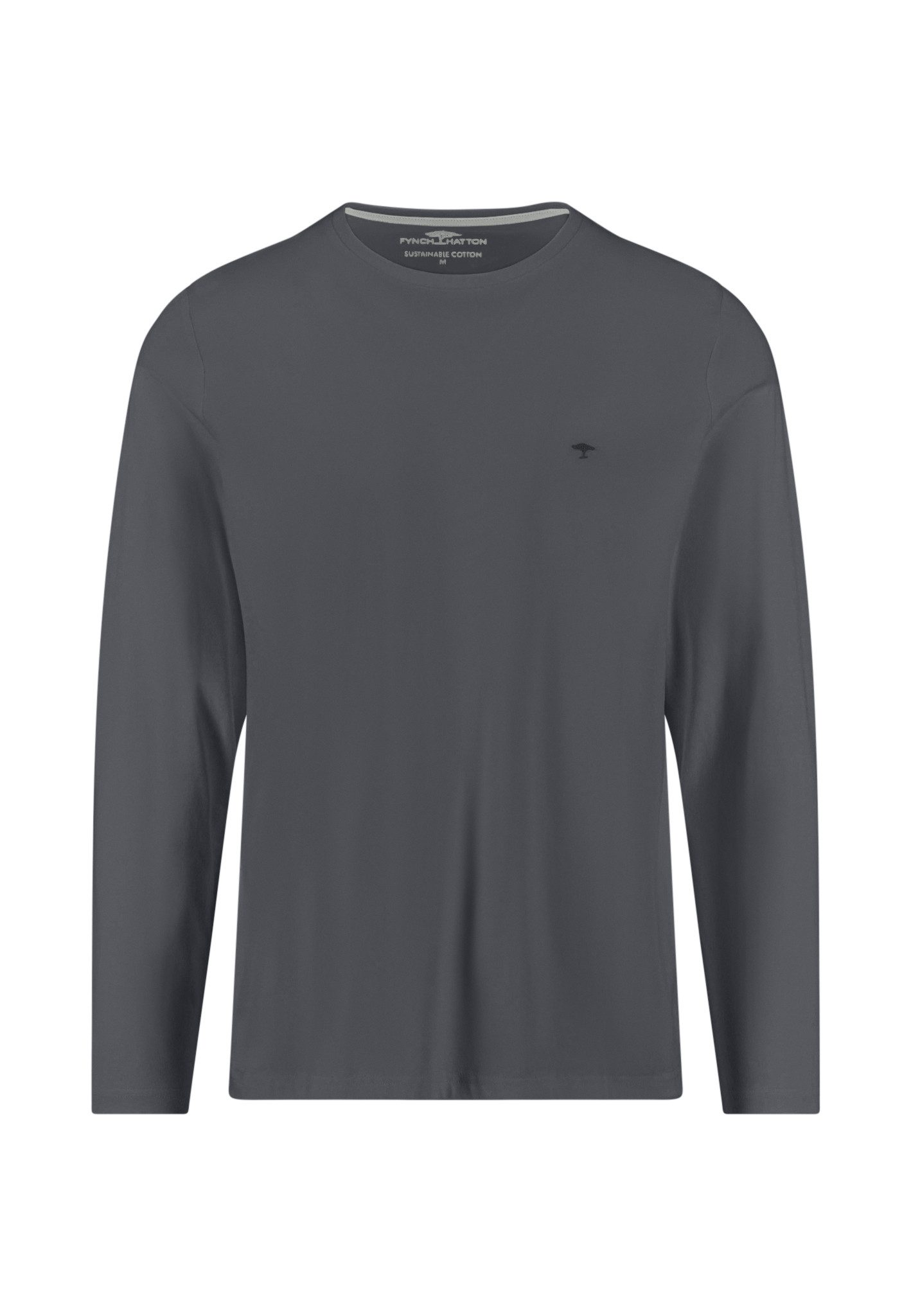 FYNCH-HATTON Langarmshirt mit Logo Stickerei günstig online kaufen