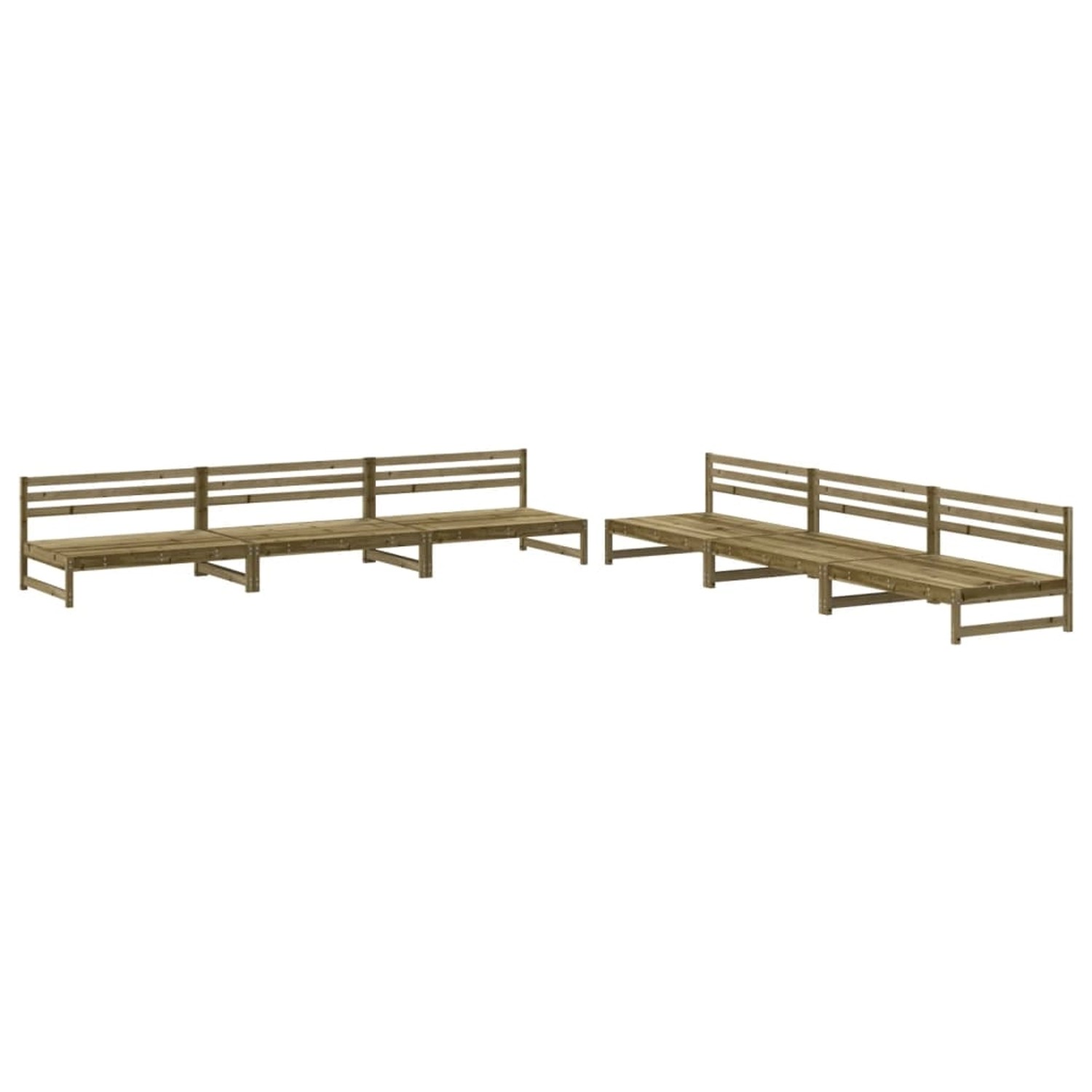vidaXL 6-Tlg Garten-Lounge-Set Imprägniertes Kiefernholz 3186612 günstig online kaufen