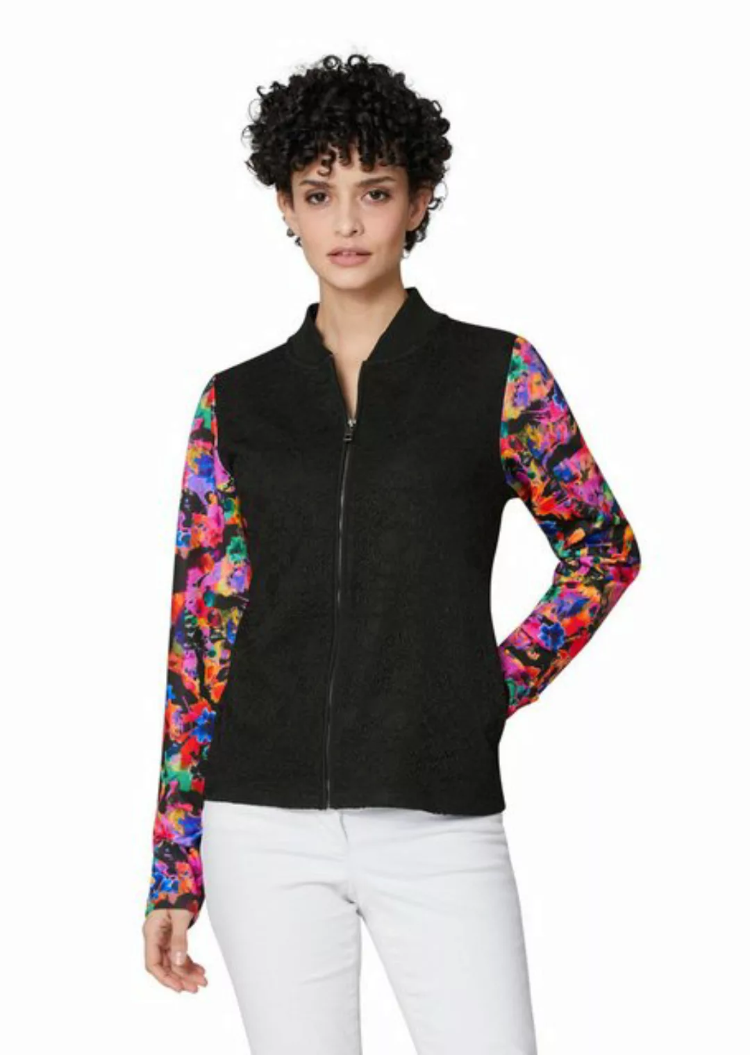 MADELEINE Outdoorjacke Jacke mit floralen Trend-Ärmeln günstig online kaufen