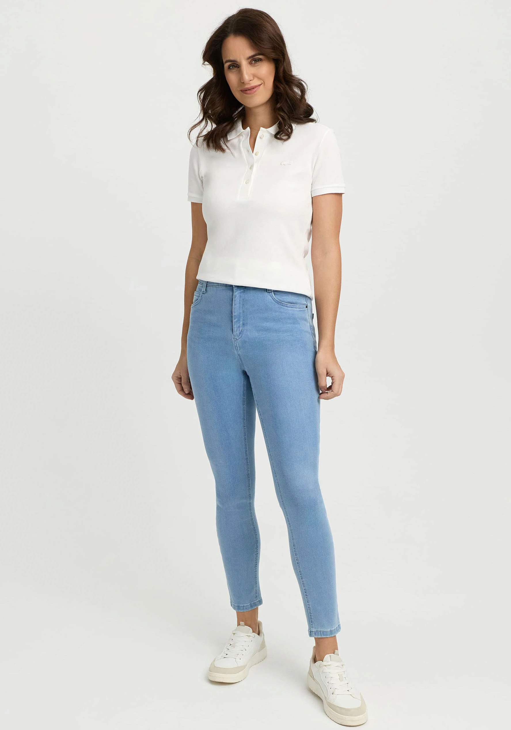 wonderjeans Skinny-fit-Jeans, in hellblauer Waschung günstig online kaufen