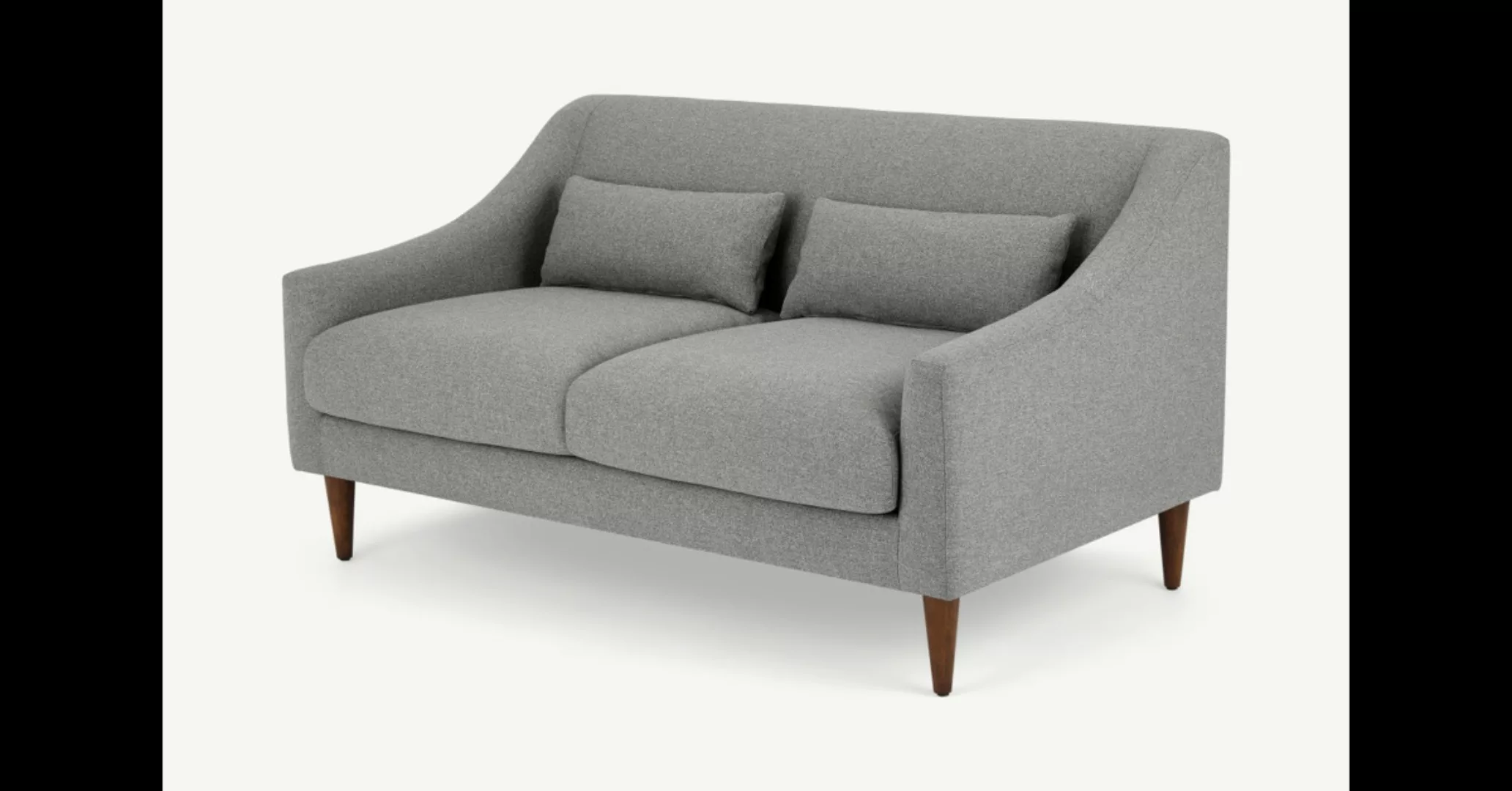 Herton 2-Sitzer Sofa, Felsengrau - MADE.com günstig online kaufen