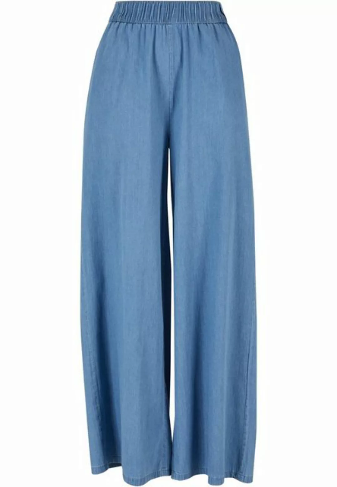 URBAN CLASSICS Stoffhose Urban Classics Damen Ladies Light Denim Wide Leg P günstig online kaufen