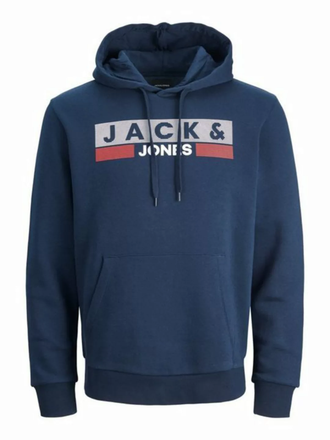 Jack & Jones Herren Hoodie Kapuzenpullover JJECORP LOGO - Regular Fit Pluss günstig online kaufen