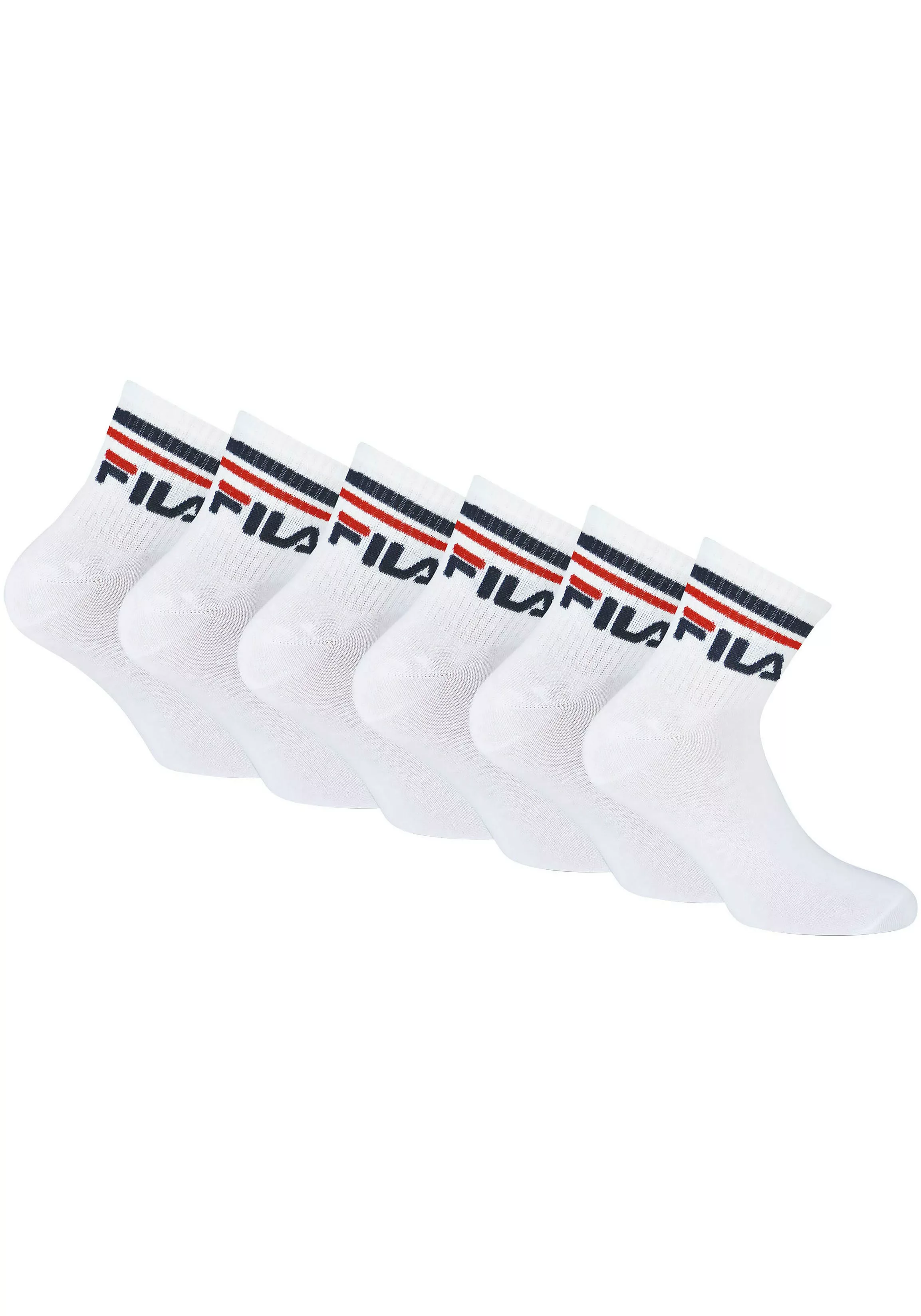 Fila Sportsocken, (6er Pack), Klassische Tennis-Sportsocken günstig online kaufen