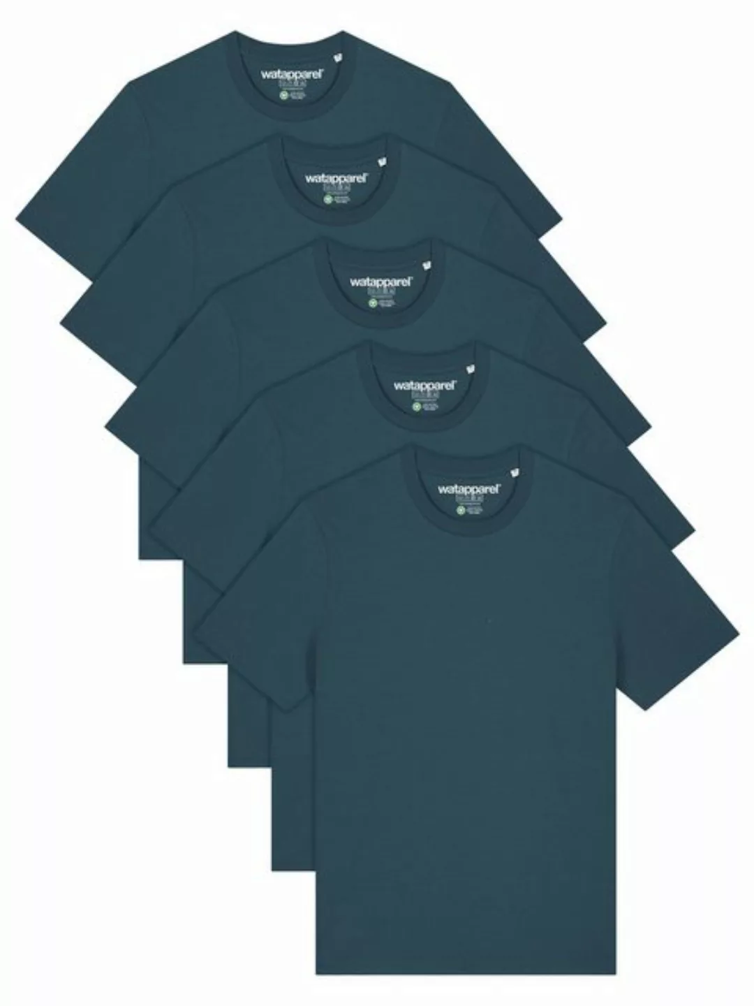 wat? Apparel T-Shirt 5er Multipack Bio Basic T-Shirt Stargazer günstig online kaufen