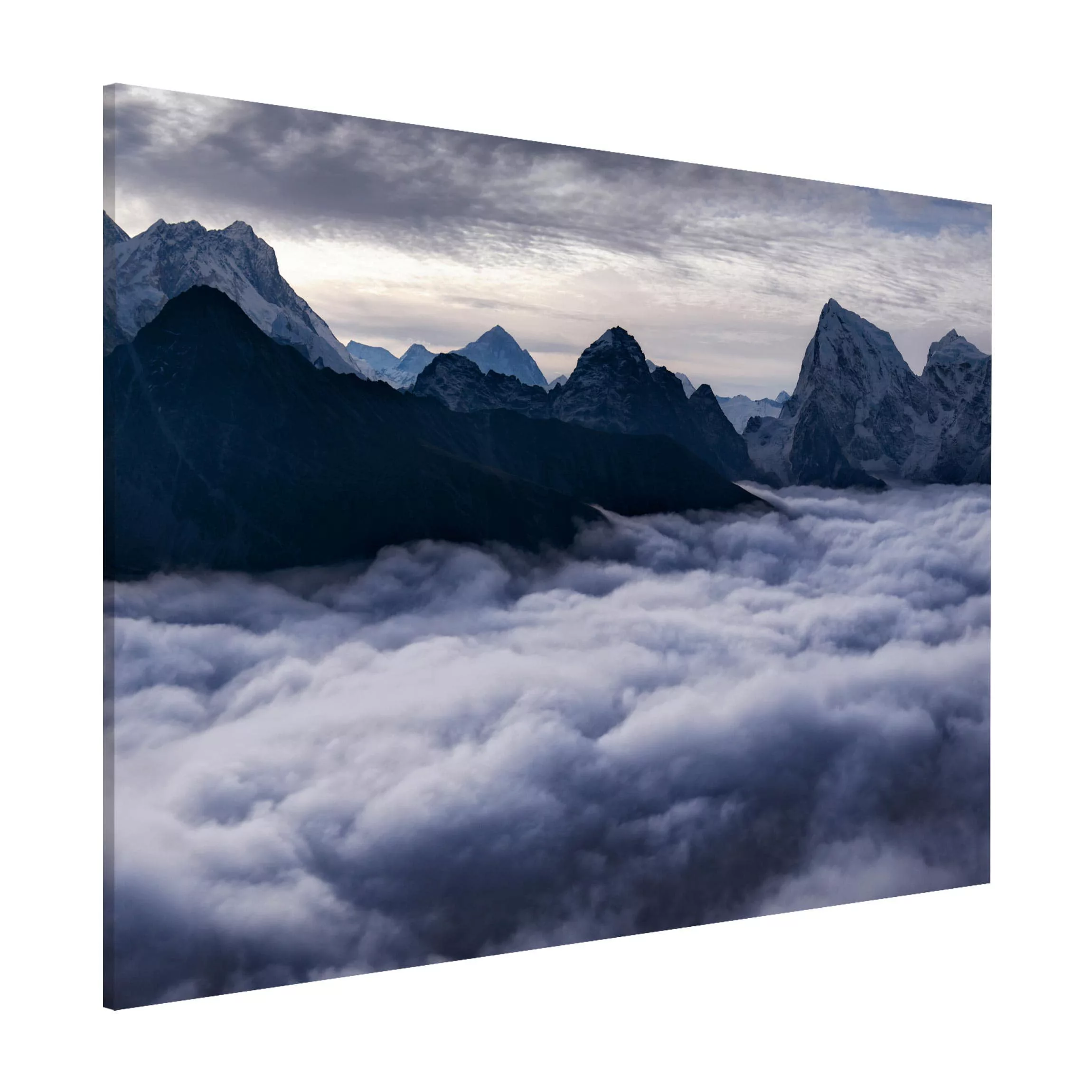 Magnettafel Natur & Landschaft - Querformat 4:3 Wolkenmeer im Himalaya günstig online kaufen