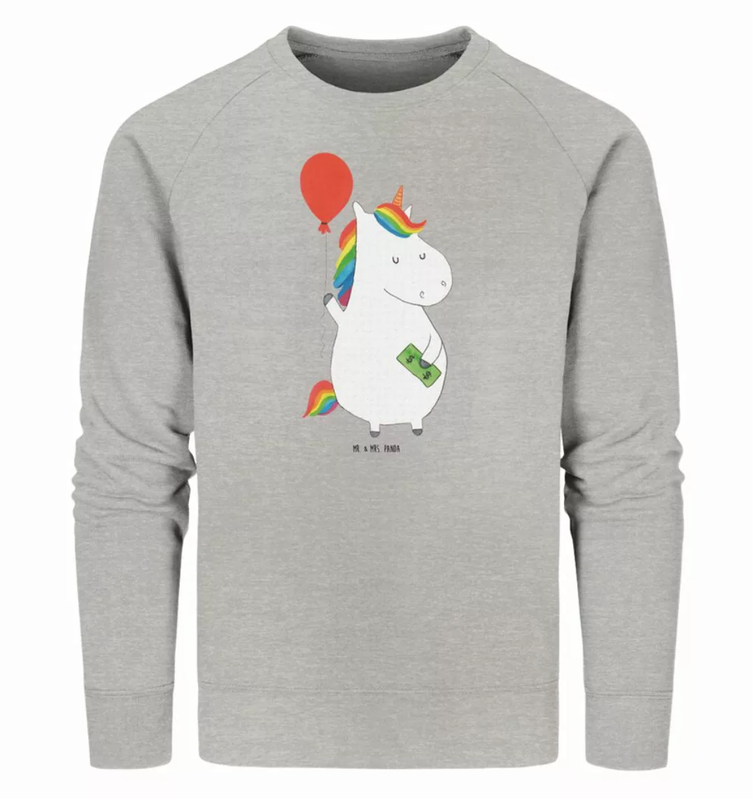 Mr. & Mrs. Panda Longpullover Größe XXL Einhorn Luftballon - Heather Grey - günstig online kaufen