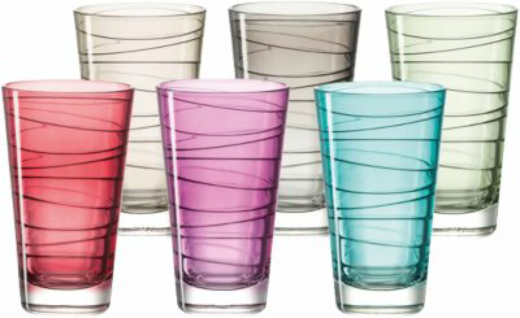 LEONARDO Gläser groß, 6er-Set  Vario ¦ mehrfarbig ¦ Glas ¦ Maße (cm): B: 24 günstig online kaufen