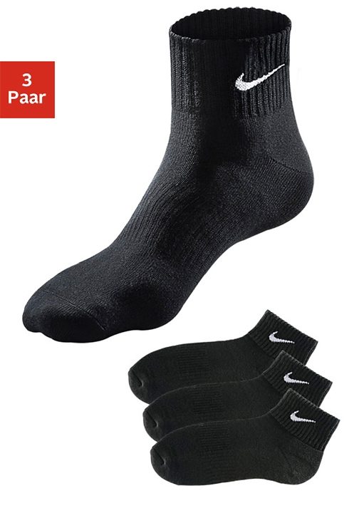 Nike Everyday Cushion Ankle Socken 3 Paare EU 34-38 White / Black günstig online kaufen