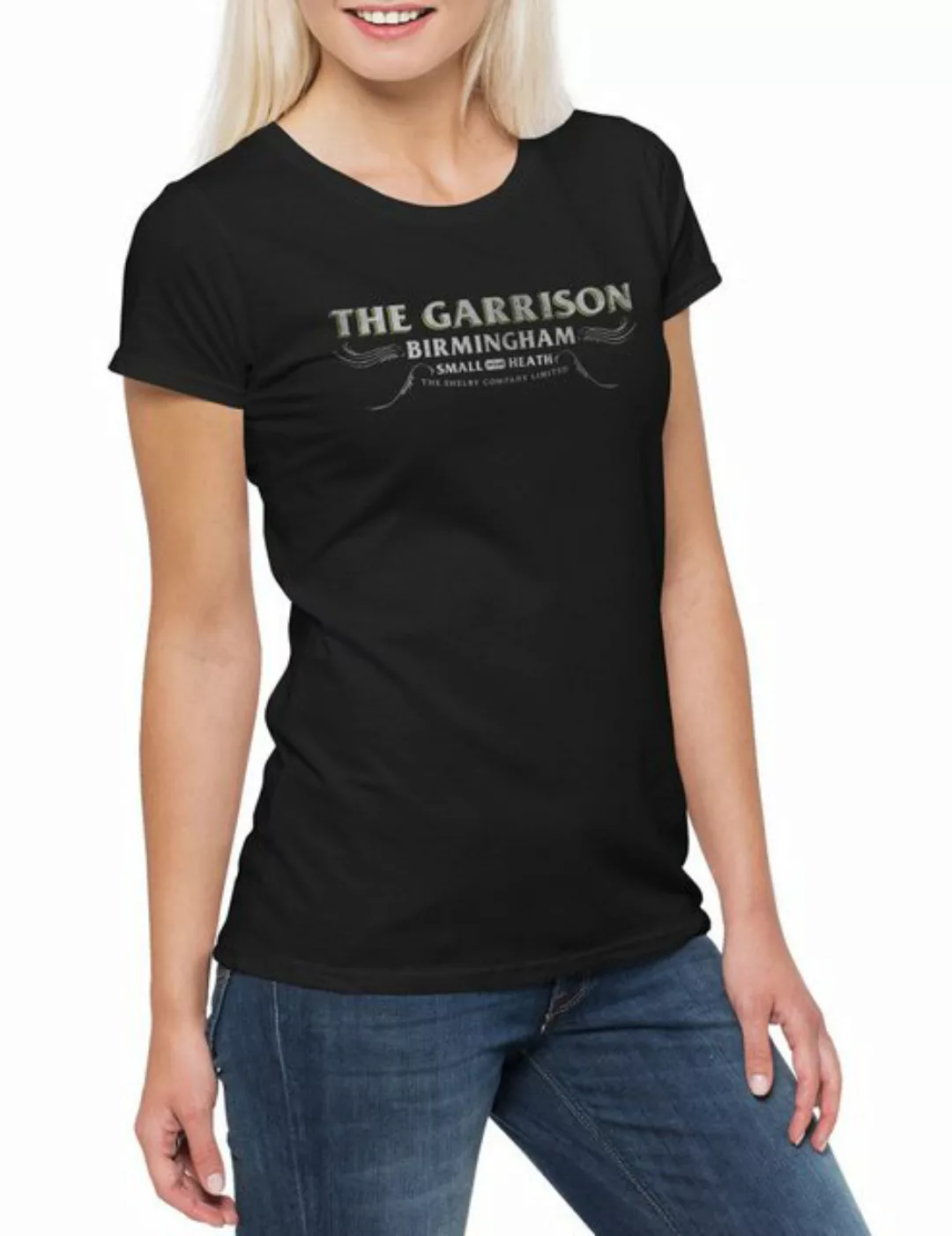 Urban Backwoods Print-Shirt The Garrison Damen T-Shirt Peaky Birmingham Pub günstig online kaufen