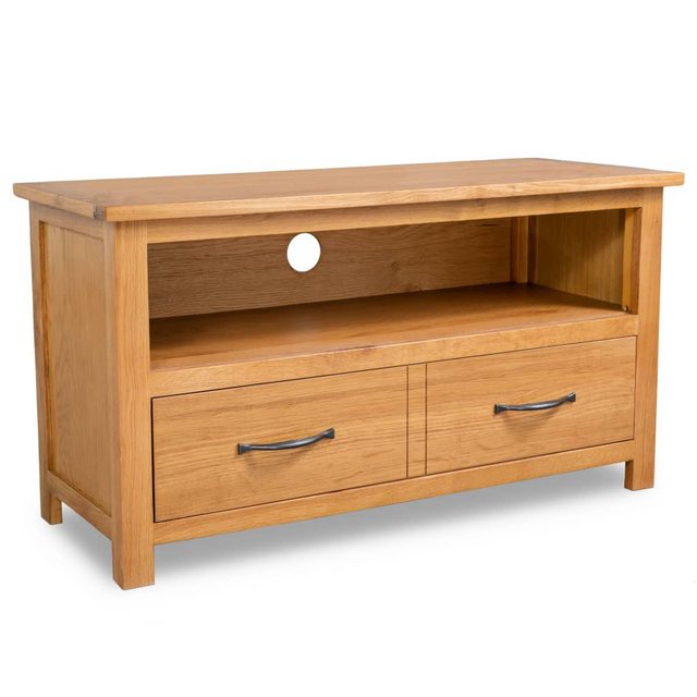 Tv-schrank 90x35x48 Cm Massivholz Eiche günstig online kaufen