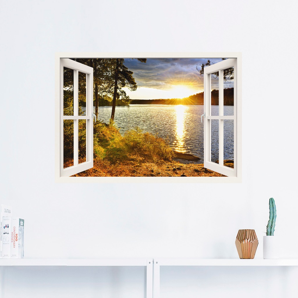 Artland Wandbild »Sonnenuntergang im Algonquin Park«, Fensterblick, (1 St.) günstig online kaufen