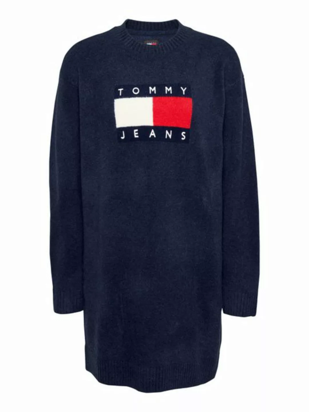 Tommy Jeans Curve Strickkleid TJW MLNGE FLAG SWEATER DRESS EXT in Großen Gr günstig online kaufen