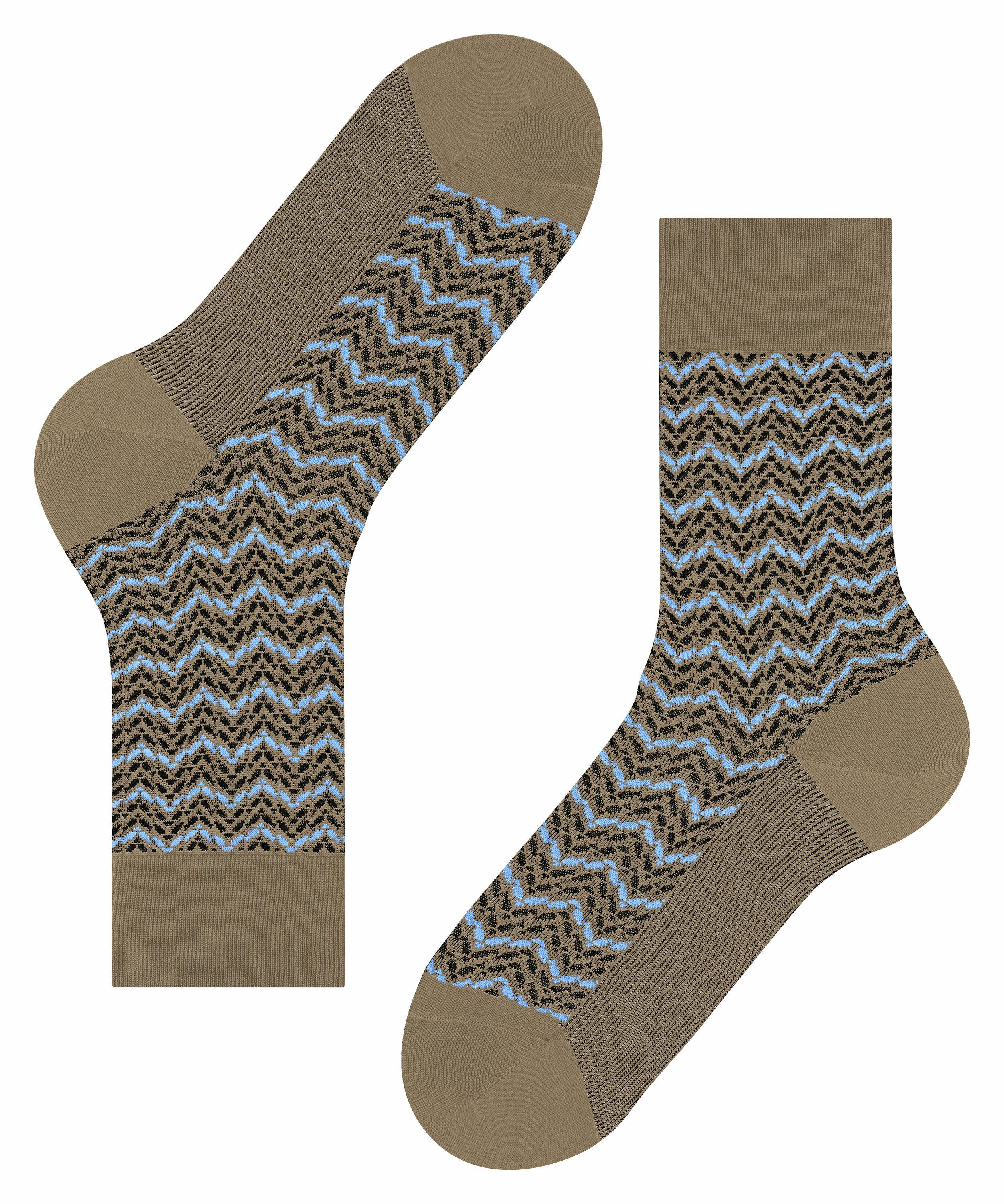 FALKE Colour Waves Herren Socken, 41-42, Braun, AnderesMuster, Baumwolle, 1 günstig online kaufen