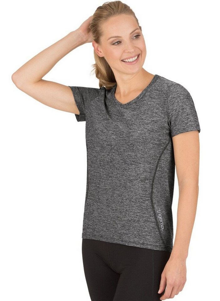 Trigema T-Shirt TRIGEMA Sportshirt in Melange-Optik (1-tlg) günstig online kaufen