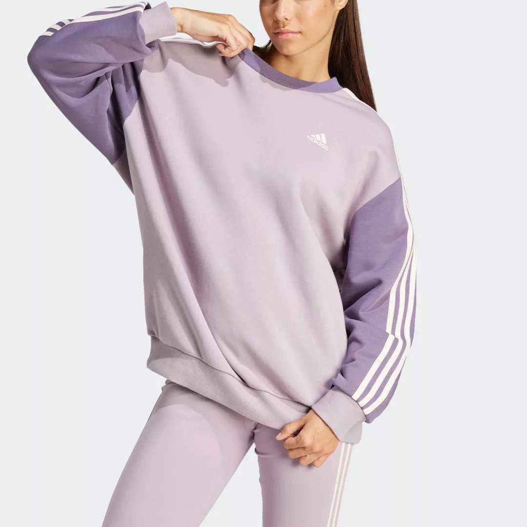 adidas Sportswear Sweatshirt "ESSENTIALS 3-STREIFEN OVERSIZED" günstig online kaufen