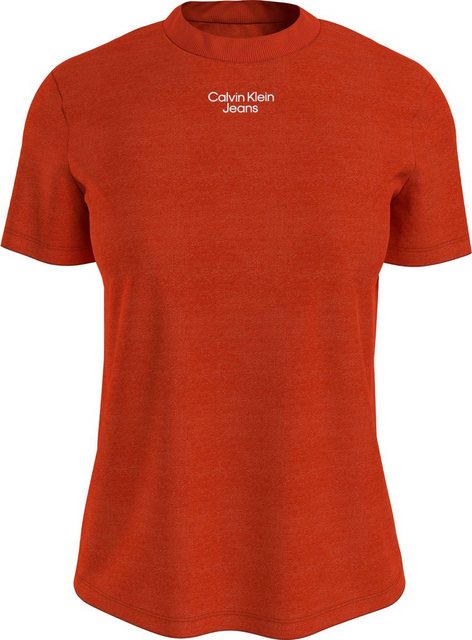 Calvin Klein Jeans T-Shirt STACKED LOGO MODERN STRAIGHT TEE mit dezentem Ca günstig online kaufen