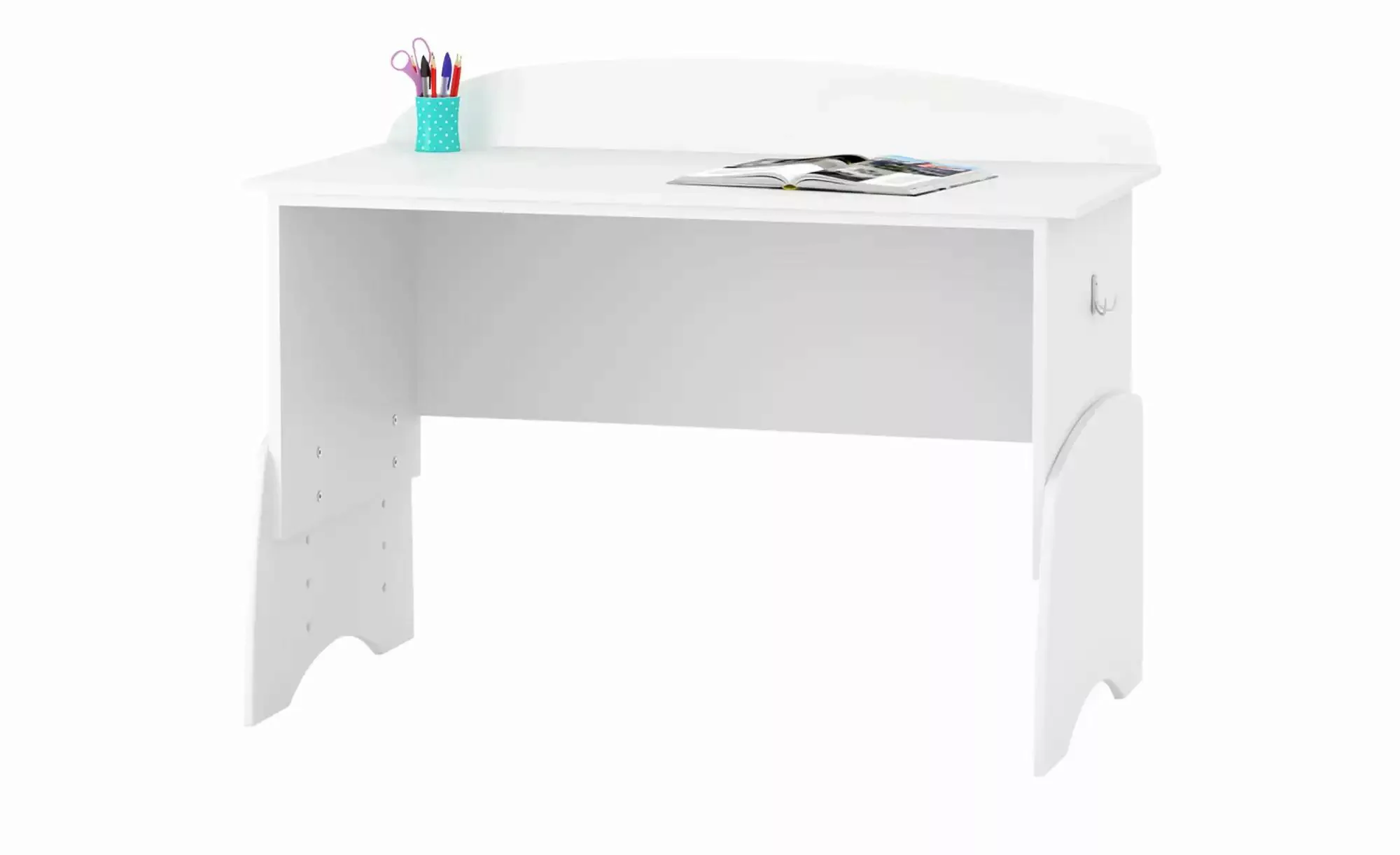 Schreibtisch  Nordic White ¦ weiß ¦ Maße (cm): B: 120 H: 76,6 T: 57.4 Kinde günstig online kaufen