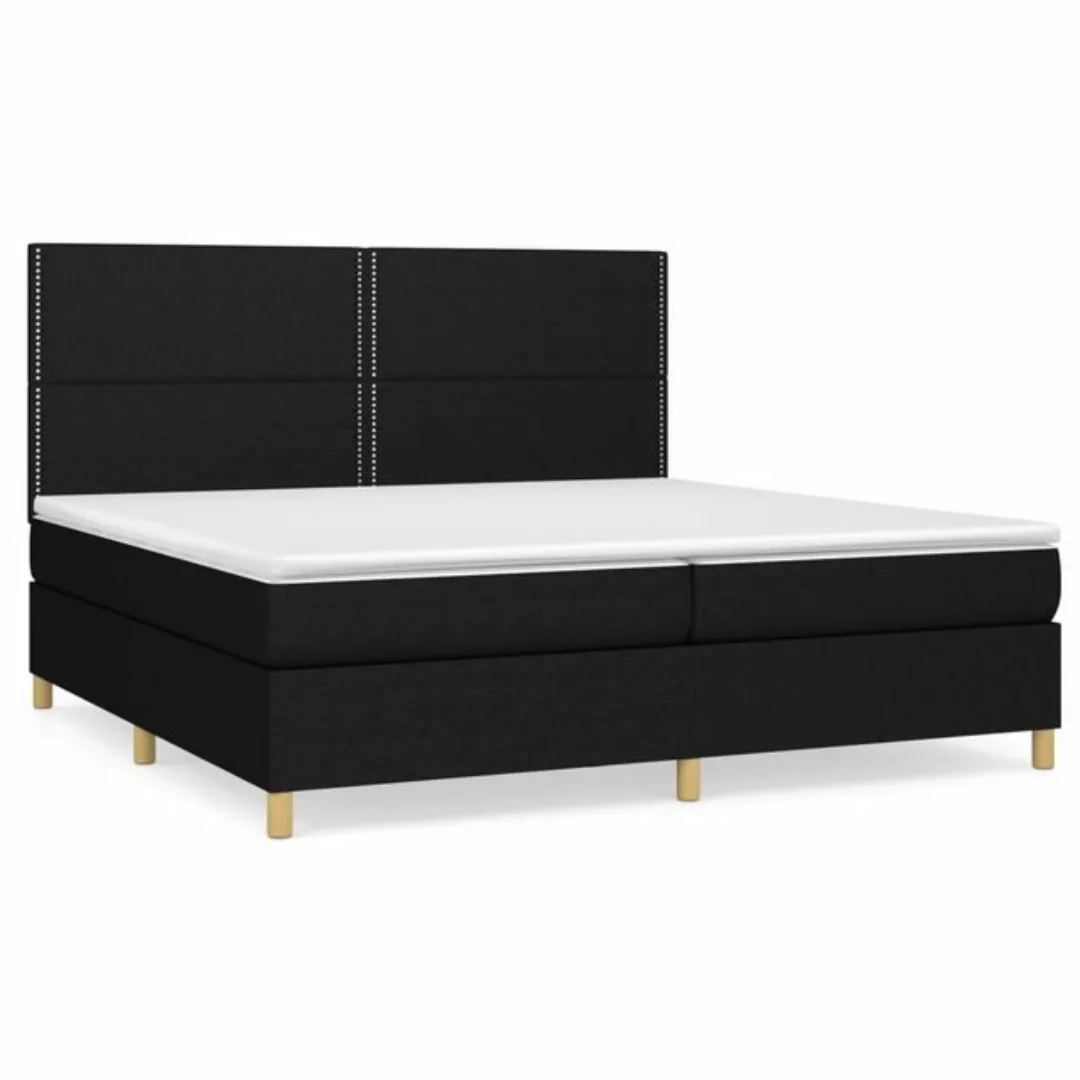 vidaXL Boxspringbett Boxspringbett mit Matratze Dunkelgrau 200x200 cm Stoff günstig online kaufen