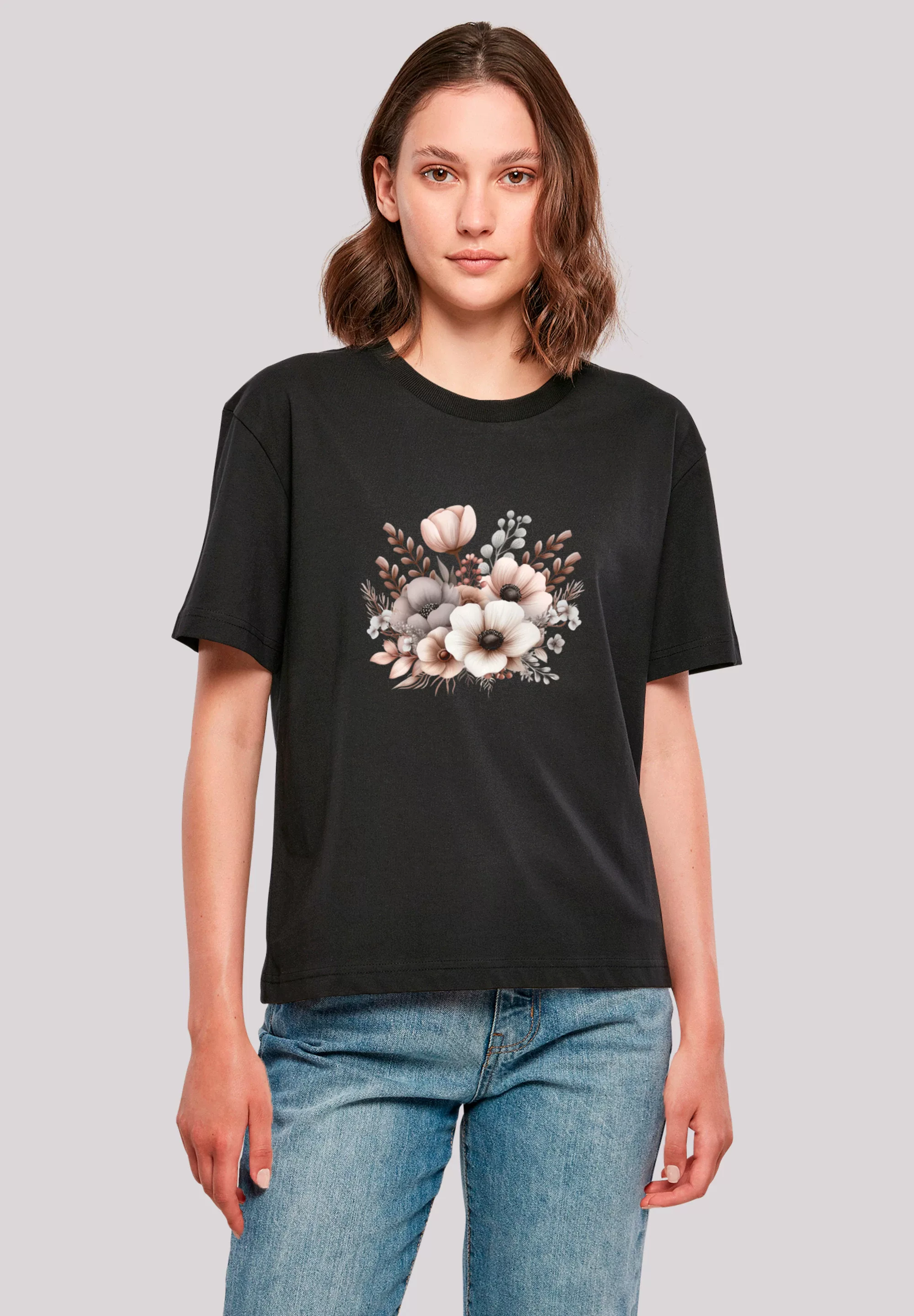 F4NT4STIC T-Shirt "Blumenstrauß Boho", Premium Qualität günstig online kaufen