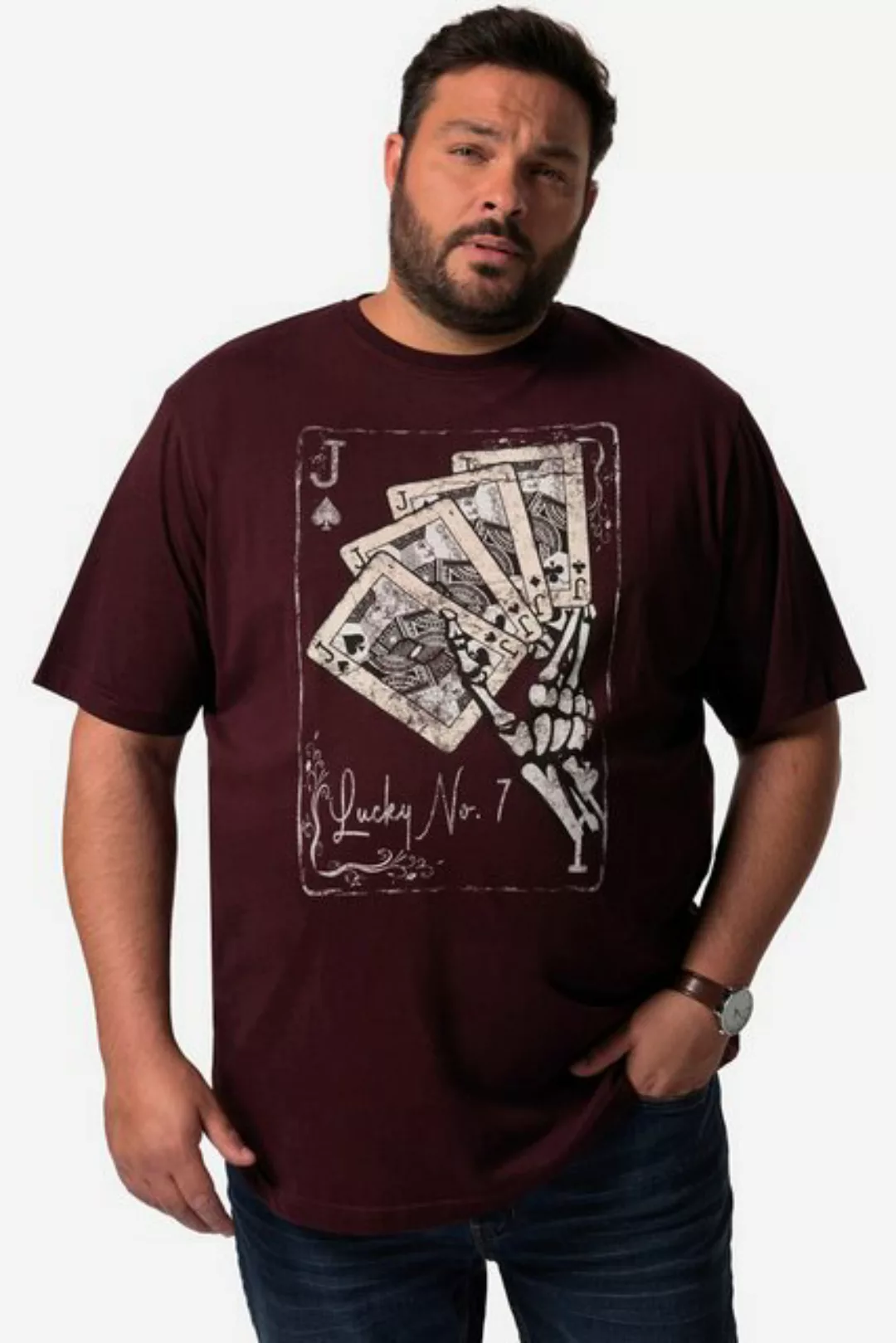 John F. Gee T-Shirt John F. Gee T-Shirt Halbarm großer Print bis 8 XL günstig online kaufen