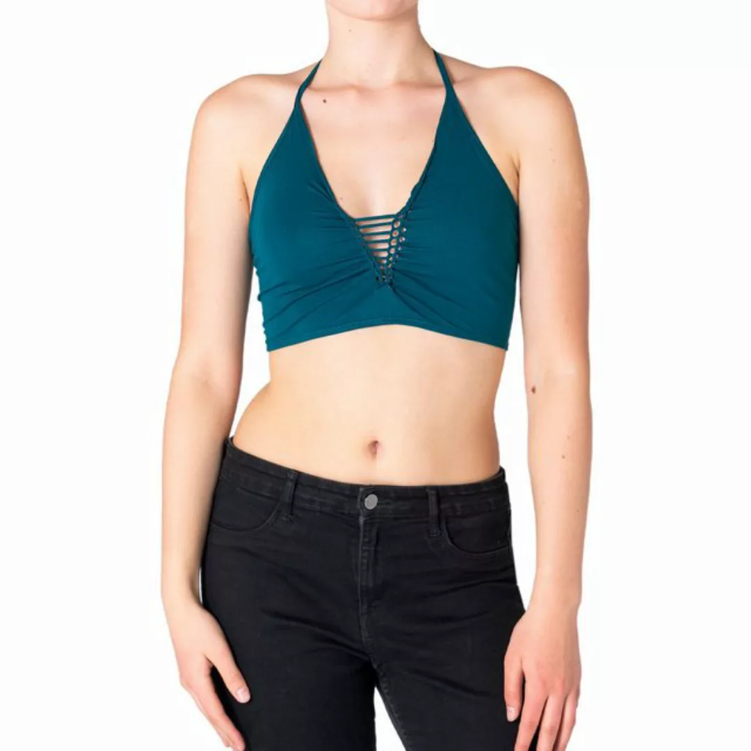 PANASIAM Crop-Top Damen Bademode Triangel Bikini Top mit Bindebändern Sexy günstig online kaufen