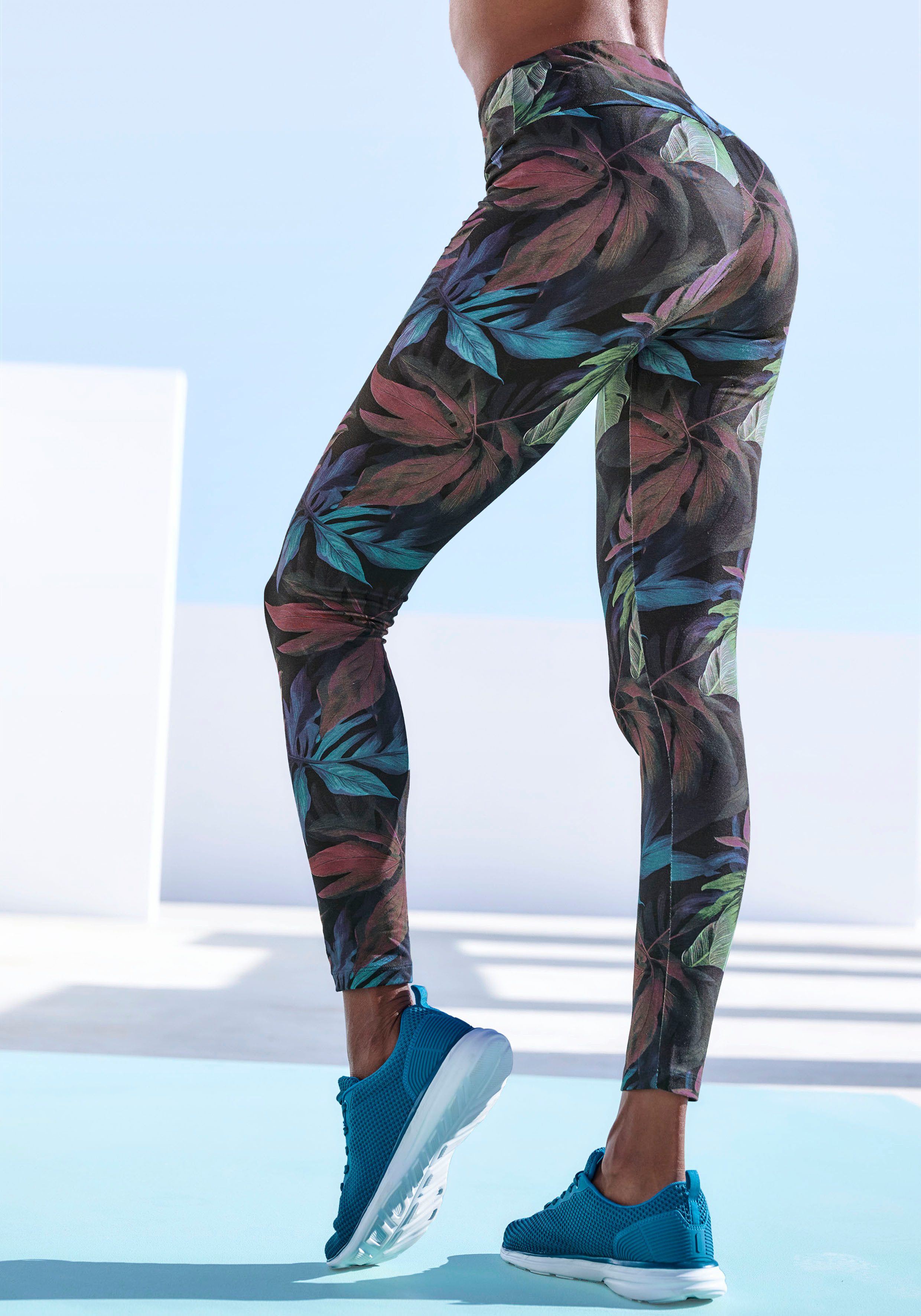 LASCANA ACTIVE Leggings, mit floralem Druck günstig online kaufen