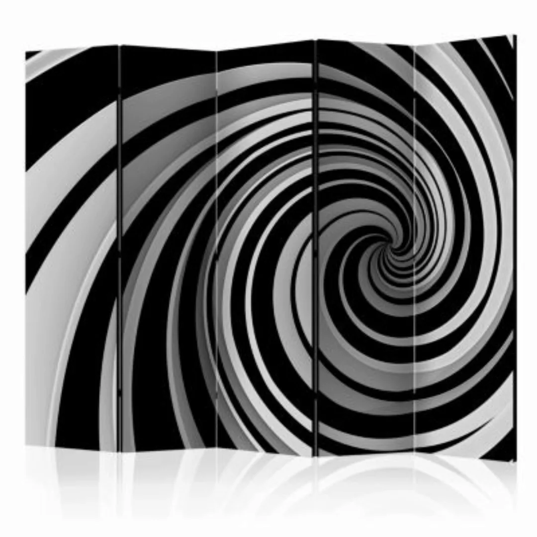artgeist Paravent Black and white swirl II [Room Dividers] schwarz/weiß Gr. günstig online kaufen
