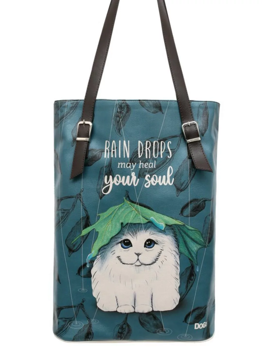 DOGO Umhängetasche "Damen Tall Bag Rain Drops May Heal Your Soul Vegan Dame günstig online kaufen