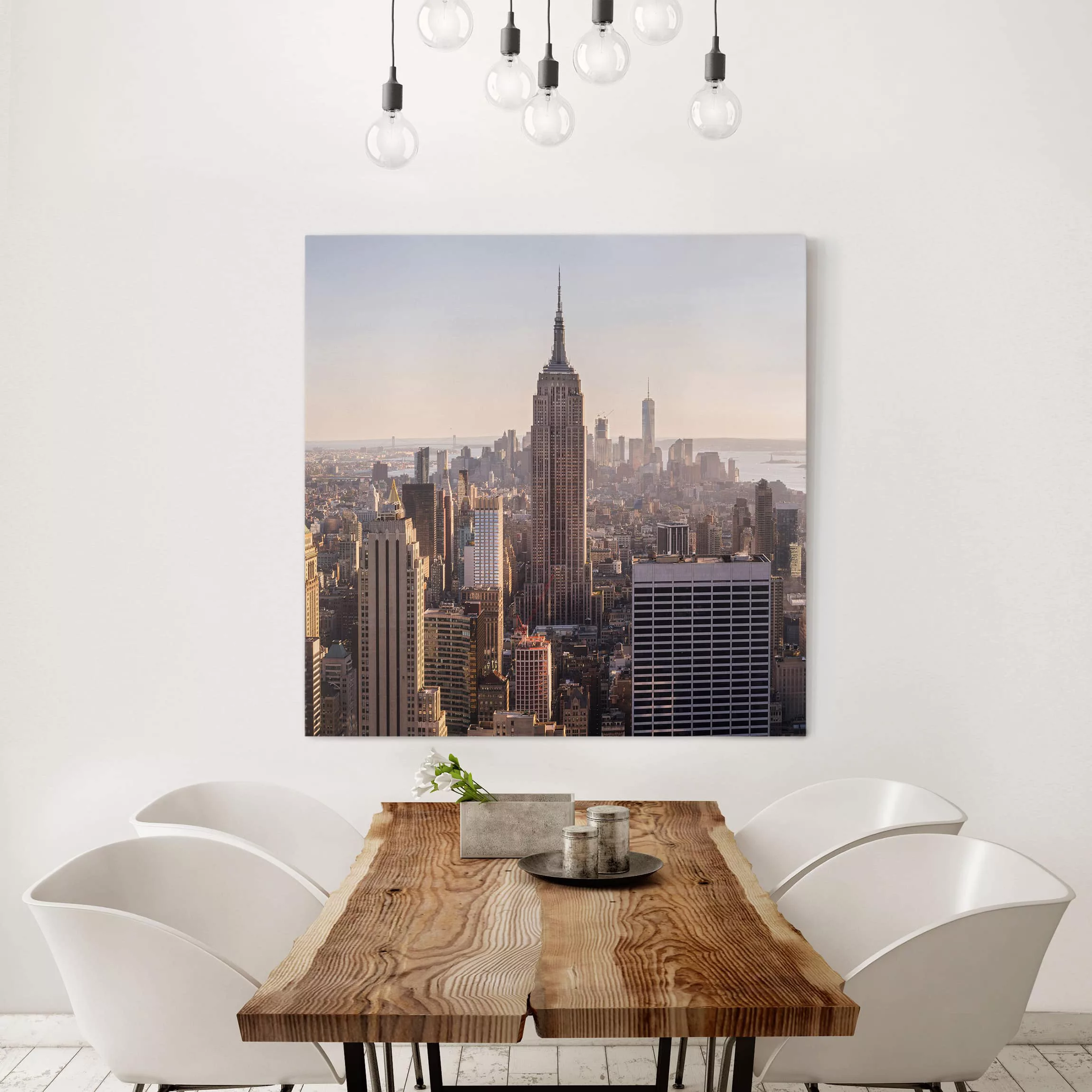 Leinwandbild Architektur & Skyline - Quadrat Blick vom Top of the Rock günstig online kaufen