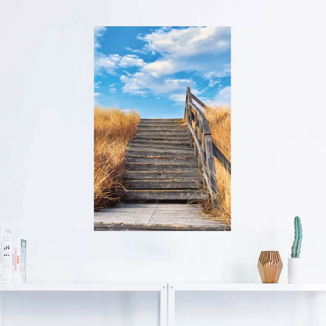 Artland Wandbild "Treppe Bohlenweg Insel Amrum", Küstenbilder, (1 St.) günstig online kaufen