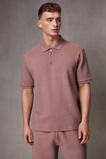 Next Poloshirt Relaxed Fit Poloshirt aus strukturiertem Stoff (1-tlg) günstig online kaufen